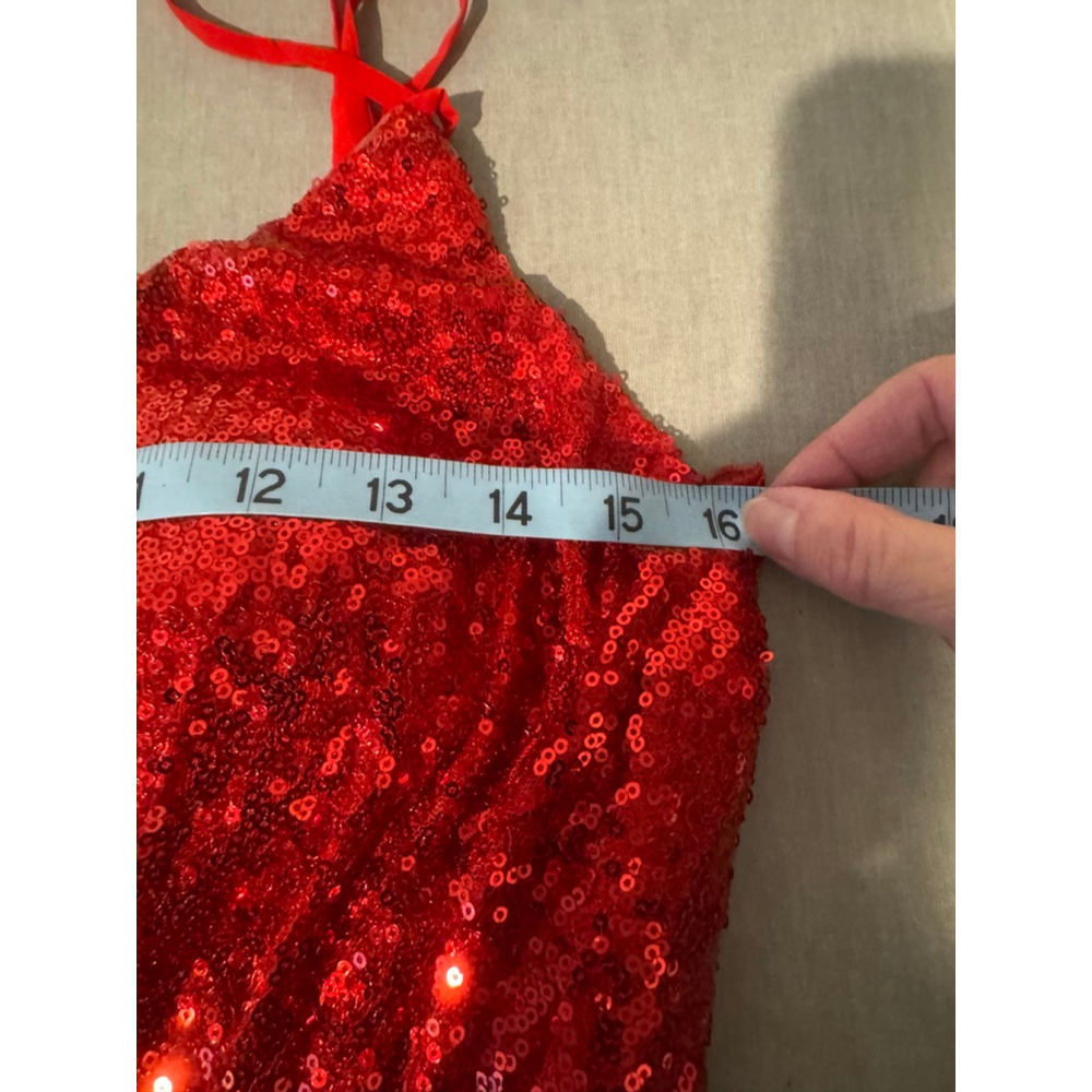 Women's JJ'S HOUSE Red Sequin Prom Dress size M - Picture 5 of 9